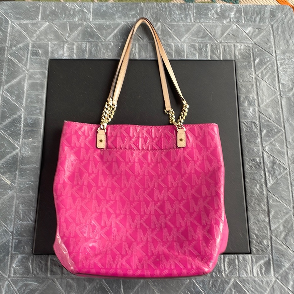 Michael Kors purse, pink/magenta